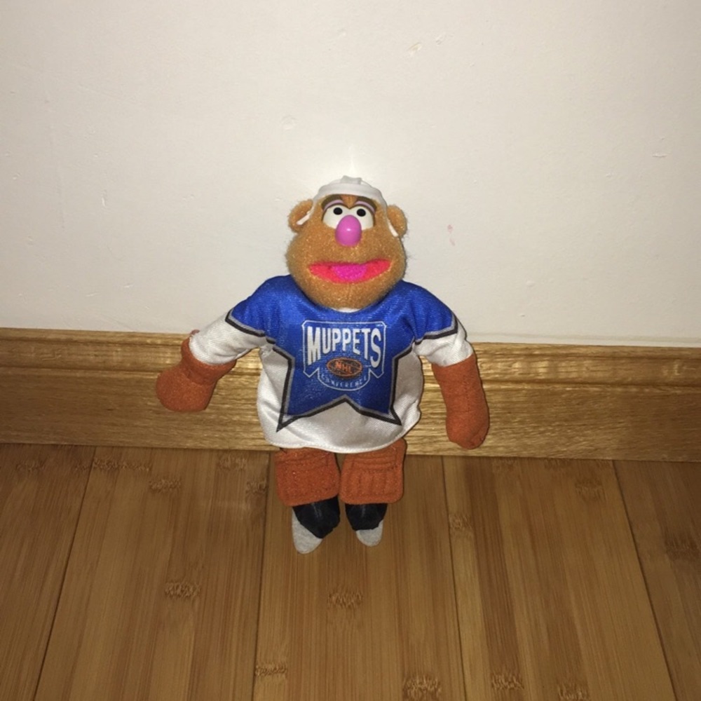 Vintage 1995 Disney Mcdonalds NHL Fozzie Bear Plush